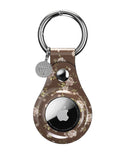 Brown Floral Airtag Case