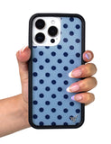 Polka Dot | Blue and Navy Blue iPhone Case