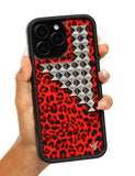 Red Meow Stud iPhone Case