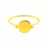 14k Yellow Gold Ring with Polished Oval