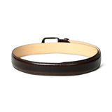 Eclipse Dark Brown Leather Belt
