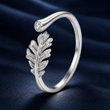 925 Sterling Silver White Gold Plated Size E Pavé CZ Ring for Women