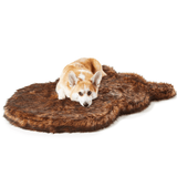 PupRug by Paw.com® Faux Fur Orthopedic Dog Bed - Curve Brown