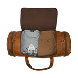 Leather Gym Travel Bag, Round