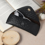 Black Leather Sunglasses Cover