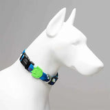 Lindo Blue Dream Adjustable Dog Collar for Medium Breeds 37-56cm