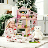 Tiny Land® Sweetwood Edge Dollhouse - Green & Pink