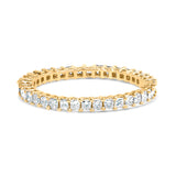 14K White Gold 1.0 Cttw Princess Diamond Eternity Band Ring