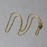 14k Yellow Gold Diamond Cut Cable Link Chain 1.4mm