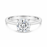 IGI Certified 14K White Gold 2.0 Cttw Round Lab Grown Diamond Solitaire Engagement Ring