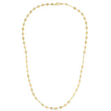 14k Yellow Gold Necklace with Polished Circles