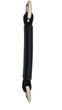 Black Vinyl Webbing Handle With Nickel Hardware - 7 1/2" - Premium Leather Handle from Herdzco Supplies - Just $8.99! Shop now at Herdzco Supplies