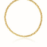 14k Yellow Gold Fancy Byzantine Chain Necklace
