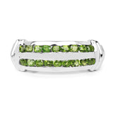 0.72 Carat Genuine Chrome Diopside .925 Sterling Silver Ring