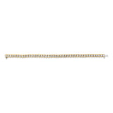 14K Yellow Gold 8.00 Cttw Half Bezel Set Diamond Tennis Bracelet (H-I Color, SI2-I1 Clarity) - 7" Inches