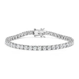 14K White Gold 2.00 Cttw Lab-Grown Round Diamond Four-Prong Tennis Bracelet
