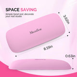 Portable PU Leather Nail Arm Rest - Pink