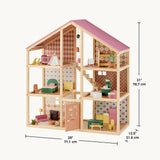 Tiny Land® Sweetwood Pegasus Dollhouse & Wooden Dollhouse Dolls