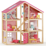 Tiny Land® Sweetwood Love Dollhouse & Wooden Dollhouse Dolls