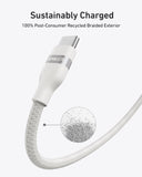 Anker USB-C to USB-C Cable (3 ft / 6 ft, 240W, Upcycled-Braided)