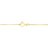 AGS Certified 14K Yellow Gold 2.0 Cttw Baguette and Brilliant Round-Cut Diamond Journey 18" Pendant Necklace (F-G Color, I1-I2 Clarity)