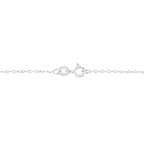 AGS Certified 10K White Gold 1/5 Cttw Bezel Set Round Diamond Solitaire 16-18" Adjustable Pendant Necklace (H-I Color, SI1-SI2 Clarity)