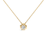 10K Yellow Gold Plated .925 Sterling Silver 1/2 Cttw Lab Grown Diamond Woven Necklace