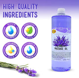Massage Oil 32oz - Lavender & Wildflower | Mani Pedi Body
