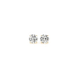 1/2 cttw Lab Grown Round Diamond Stud Earrings 14k Yellow Gold (G/VS2)