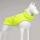 Lindo Softshell Neon Green Waterproof Dog Raincoat for All Breeds