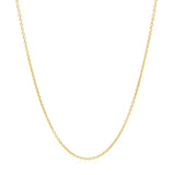 14k Yellow Gold Round Cable Link Chain 1.2mm