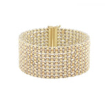 14k Two Tone Gold Red Carpet Bracelet (25.40 mm)