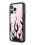 Flames | Pink & Black iPhone Case
