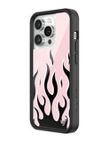 Flames | Pink & Black iPhone Case