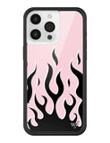 Flames | Pink & Black iPhone Case