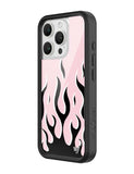 Flames | Pink & Black iPhone Case