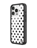 Polka Dot | White and Black iPhone Case