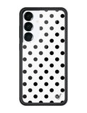 Polka Dot | White and Black Samsung Galaxy Case