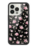 Black and Pink Floral iPhone Case