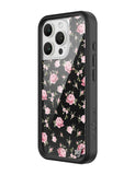 Black and Pink Floral iPhone Case