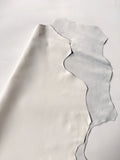 White Italian Nappa Lambskin – Chrome-Tanned, Semi-Aniline Finish, 0.8–0.9 mm (2 oz), ~7 - 10 Sq Ft