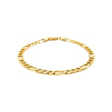 4.6mm 14k Yellow Gold Lite Figaro Bracelet