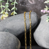 18K Yellow Gold Paperclip Chain (2.50 mm)