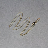 14k Yellow Gold Oval Cable Link Chain 0.6mm