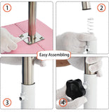 Adjustable Pedicure Stool - Pink
