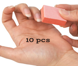 10pc DND Mini Nail Buffer - 80/80 Orange/White JAPAN*