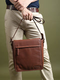 Leather Crossbody Bag for Travel Work
