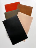 Brandy Smooth Italian Calf Leather: 7.5" x 12" Pre-Cut Pieces
