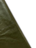 Olive Natural Grain Deer-Tanned Cowhide –  Full Aniline Finish, 1.1–1.3 mm (3 oz), ~20 Sq Ft
