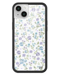 Lilac and Blue Floral iPhone Case